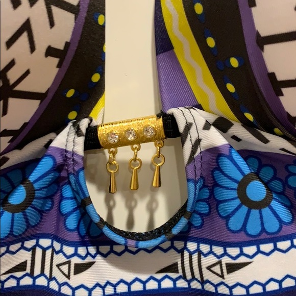 One piece open back and open side bathing suit - Picture 2 of 4